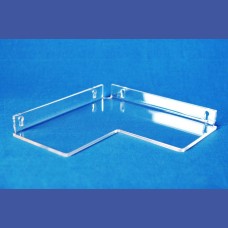 BALDA ESQUINERA para pared atornillada en ángulo<br>Medidas: 200 x 200 mm<br>